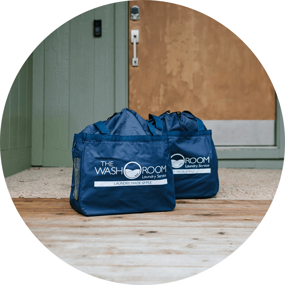 The-Wash-Room-Laundry-Service-Bags-On-Stoop-1 Laundry Service in Charlotte NC - The WashRoom Laundry Service