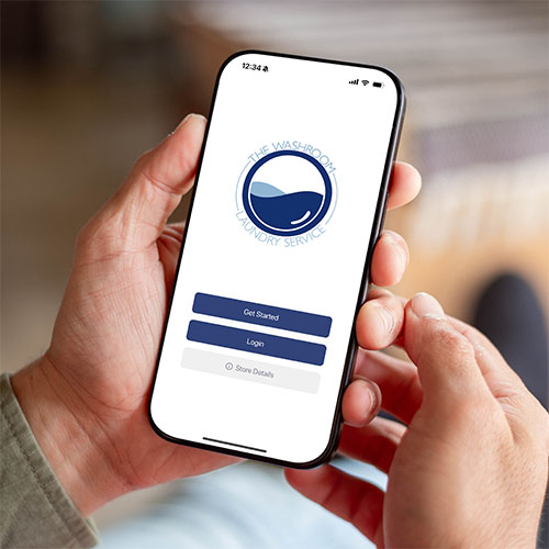 The-Wash-Room-Laundry-Service-Phone-with-App-1 - The WashRoom Laundry Service