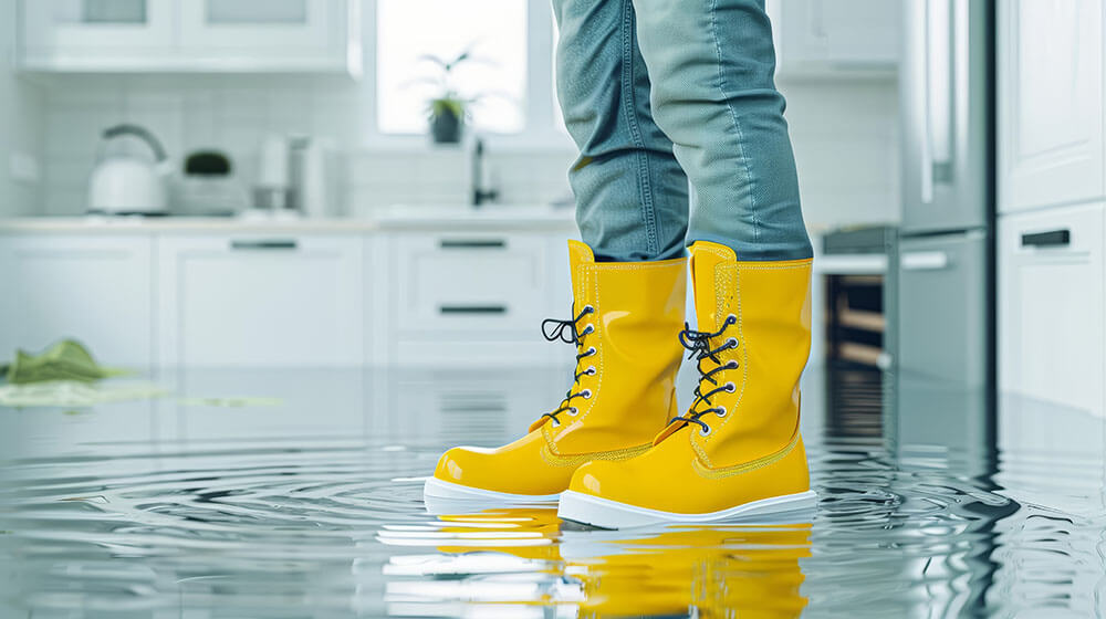 Professional team removing standing water and assessing structural damage after water damage in charlotte