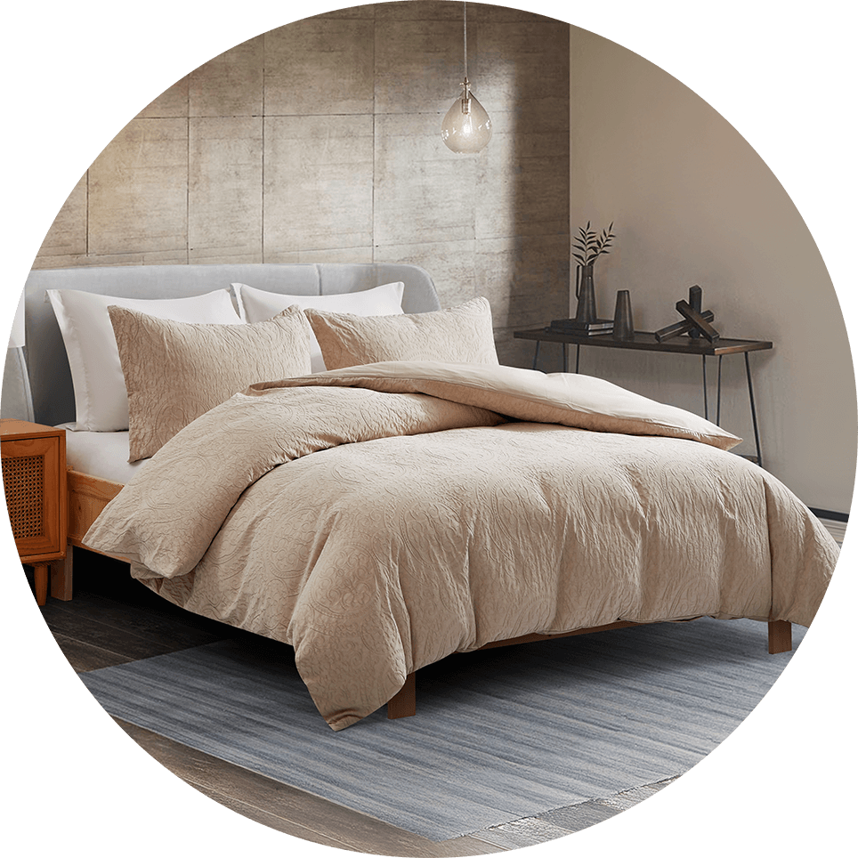 comforter-cleaning-circle comforter - The WashRoom Laundry Service